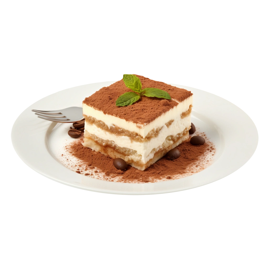 Slice of creamy milk cake served on a plate from Yumme Desserts in Watford.