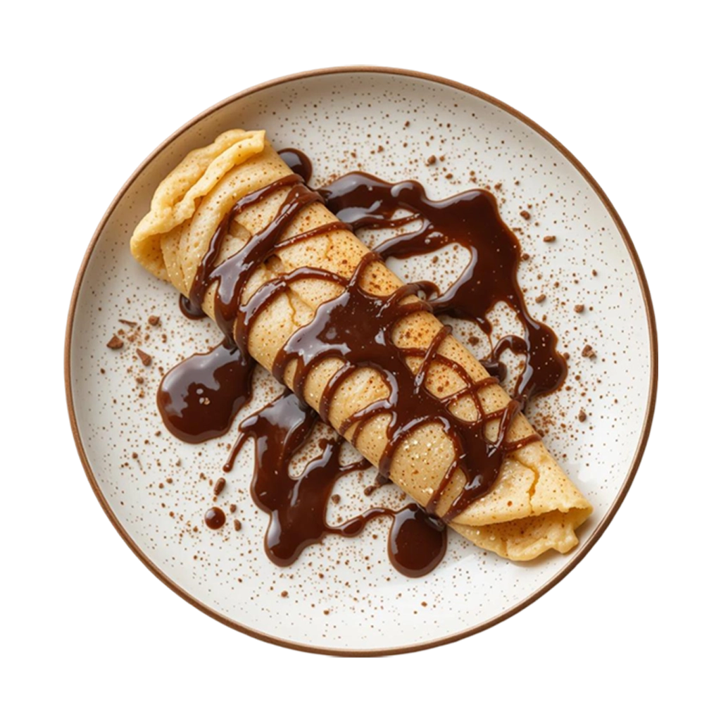 Platter of assorted crepes from Yumme Desserts in Watford, featuring multiple flavours for sharing.