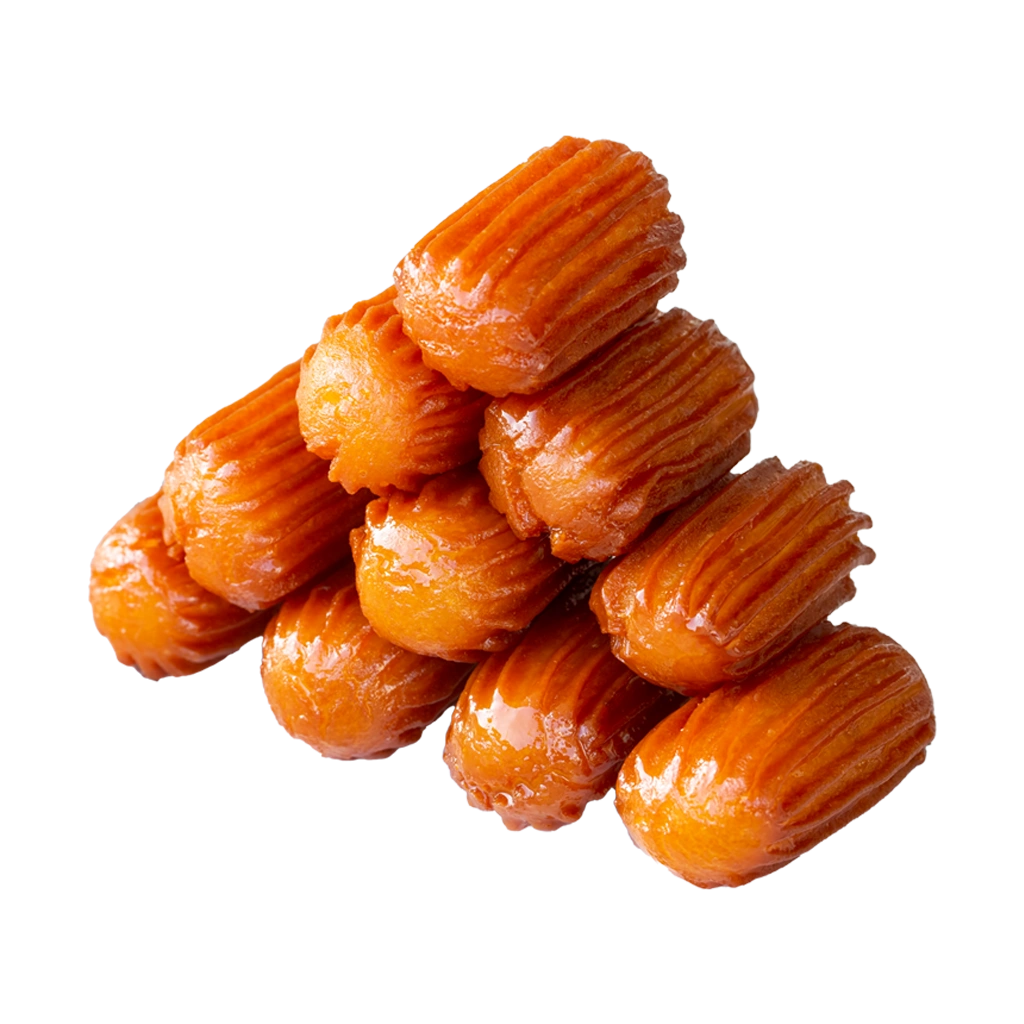 Yumme Desserts Tulumba Turkish Churros with golden syrup and cinnamon dusting